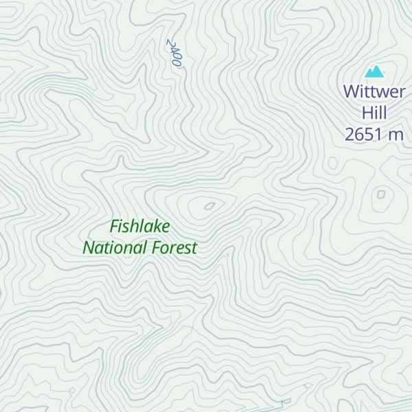 Map of Mud Spring Ridge