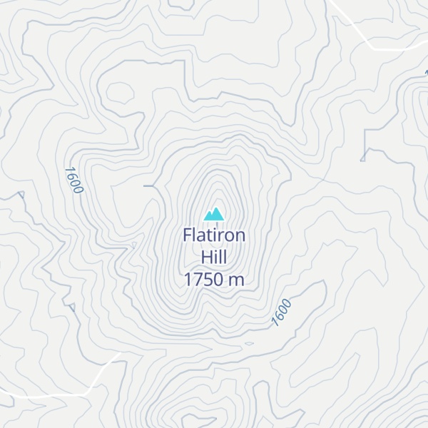 Map of Flatiron Hill