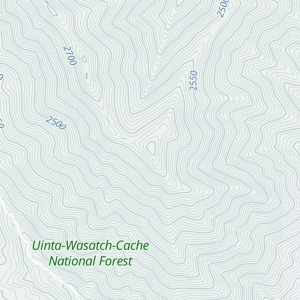 Map of Bald Mountain-Dry Fork