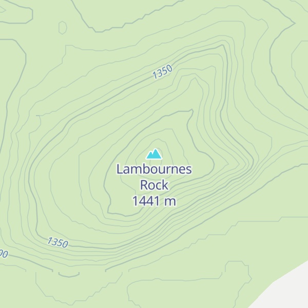 Map of Lambournes Rock