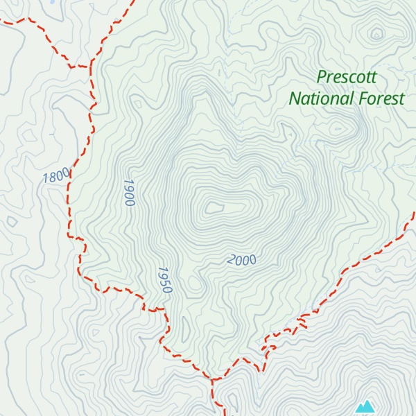 Map of Little Granite Mountain