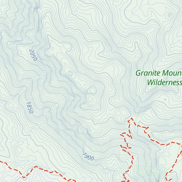 Map of Granite Mountain