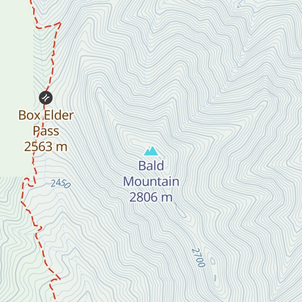 Map of Bald Mountain