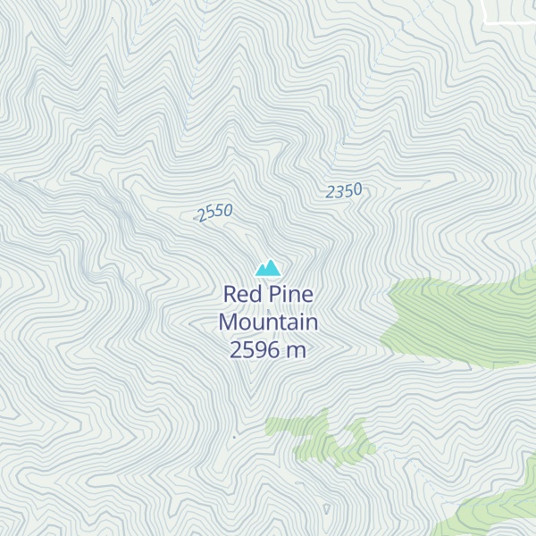 Map of Red Pine Mountain