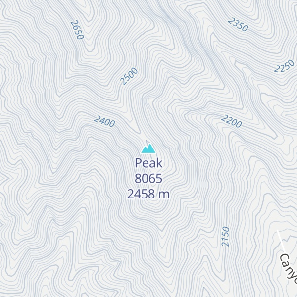 Map of Peak 8065