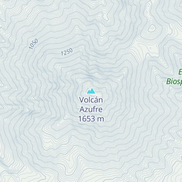 Map of Volcán Azufre