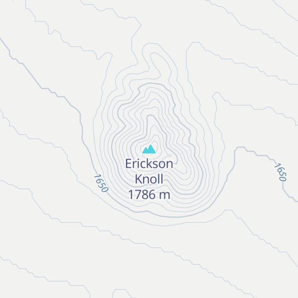 Map of Erickson Knoll