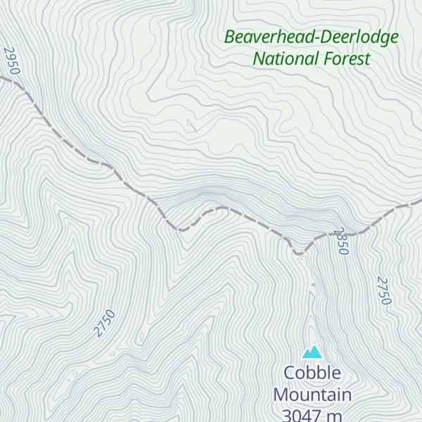 Map of Knob Mountain