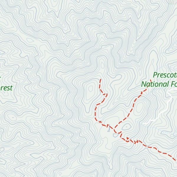 Map of West Spruce Mountain