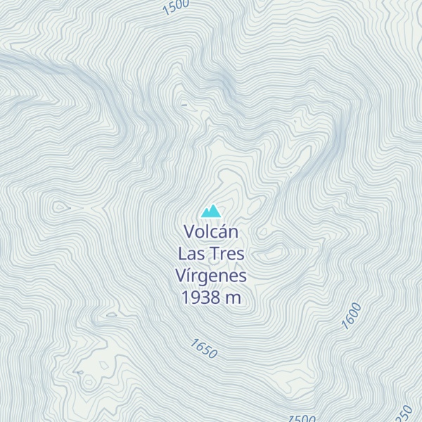 Map of Volcán Las Tres Vírgenes