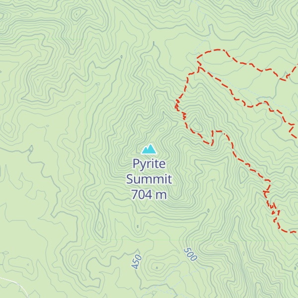Map of Pyrite Summit