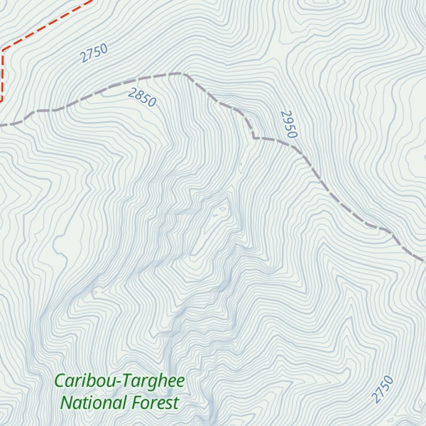 Map of Red Conglomerate Peaks