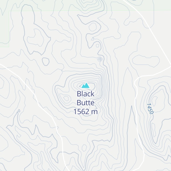 Map of Black Butte