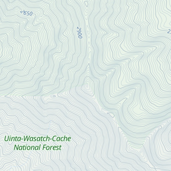 Map of Deseret Wilderness Boundary Peak
