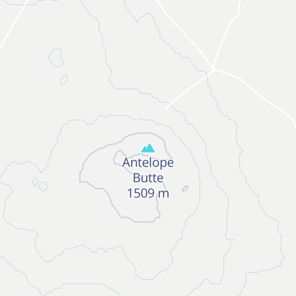 Map of Antelope Butte