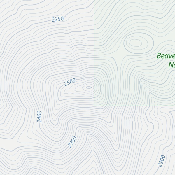 Map of Negro Mountain