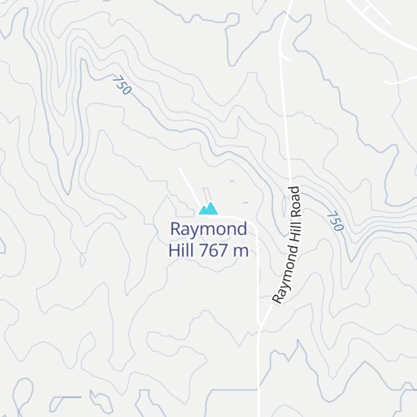 Map of Raymond Hill