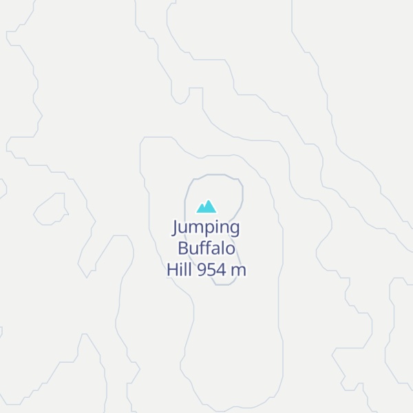 Map of Jumping Buffalo Hill
