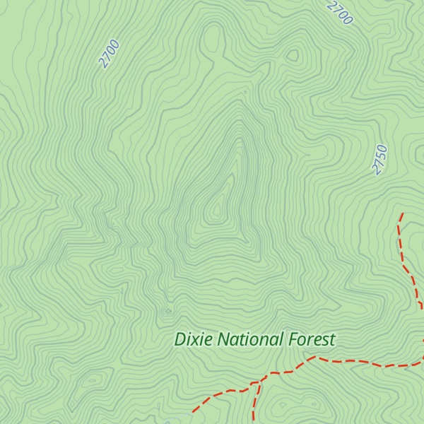 Map of Little Creek Peak