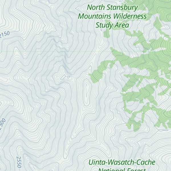 Map of Onaqui Benchmark