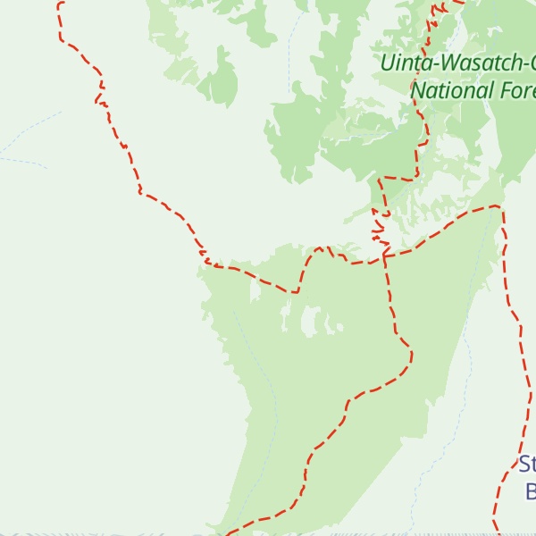 Map of East Deseret Peak