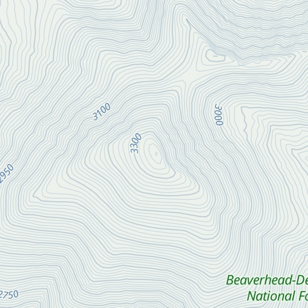 Map of Garfield Mountain