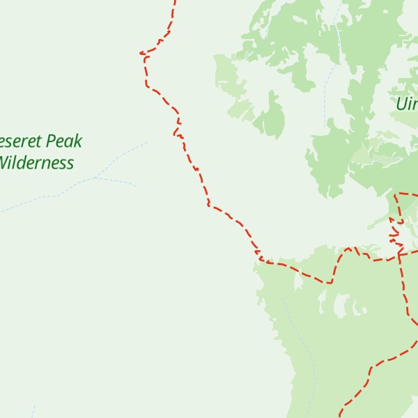 Map of Deseret Peak