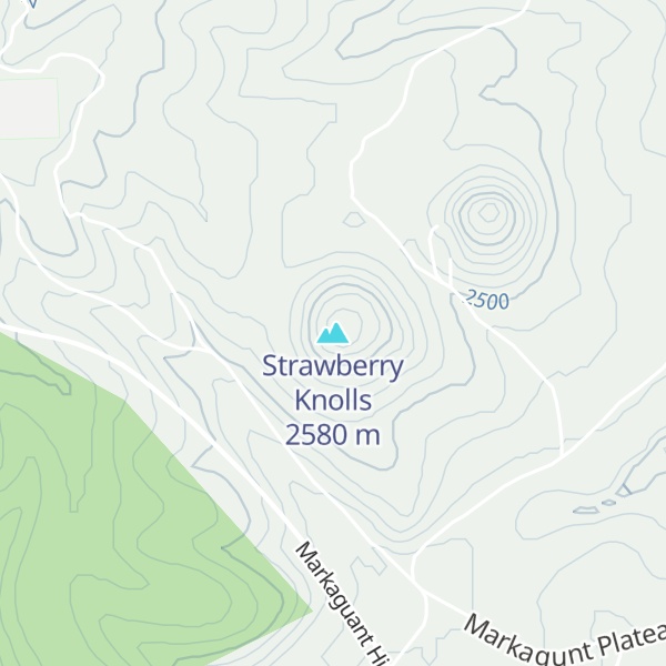 Map of Strawberry Knolls