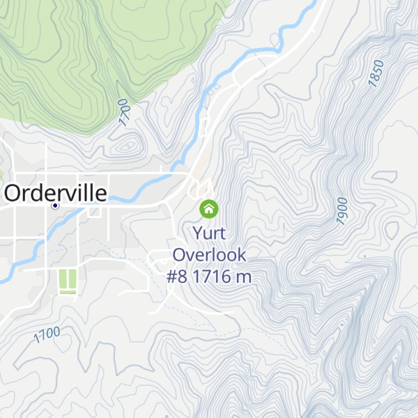 Map of Yurt Overlook #8