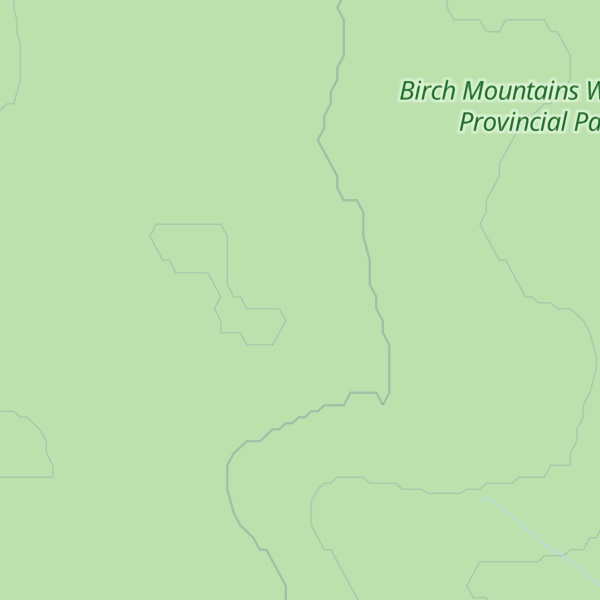 Map of Birch Mountains