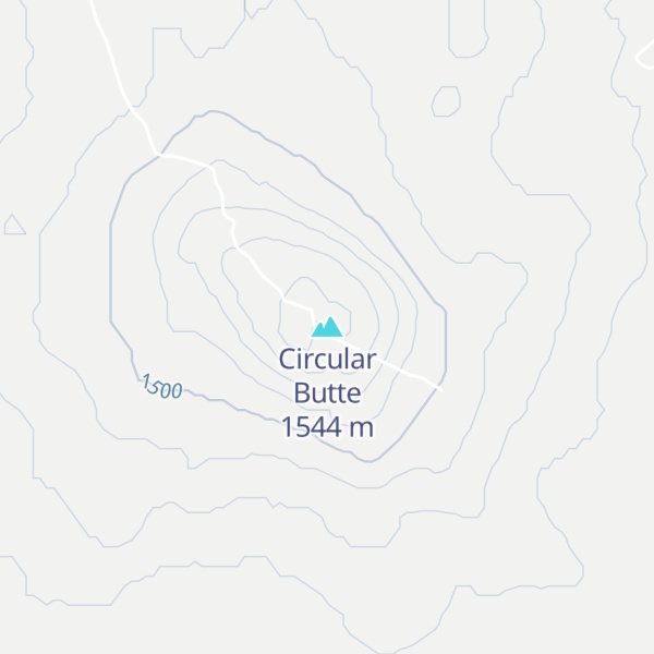 Map of Circular Butte