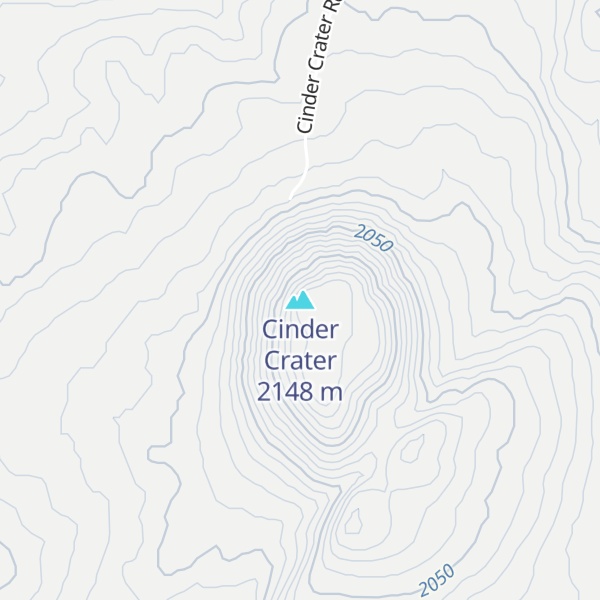 Map of Cinder Crater