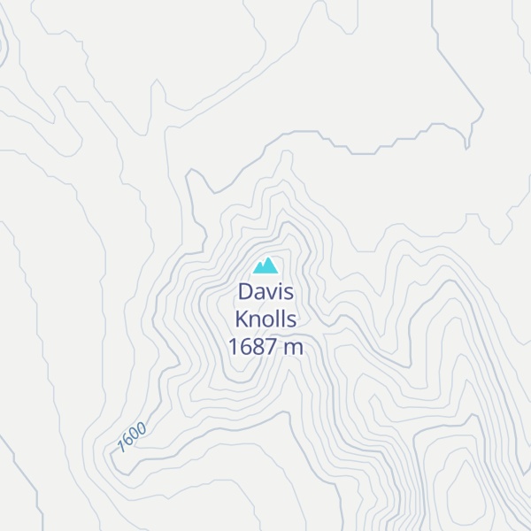 Map of Davis Knolls