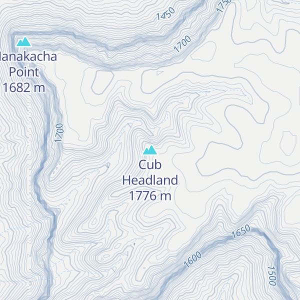 Map of Cub Headland