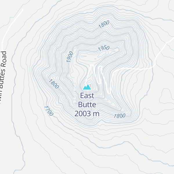 Map of East Butte
