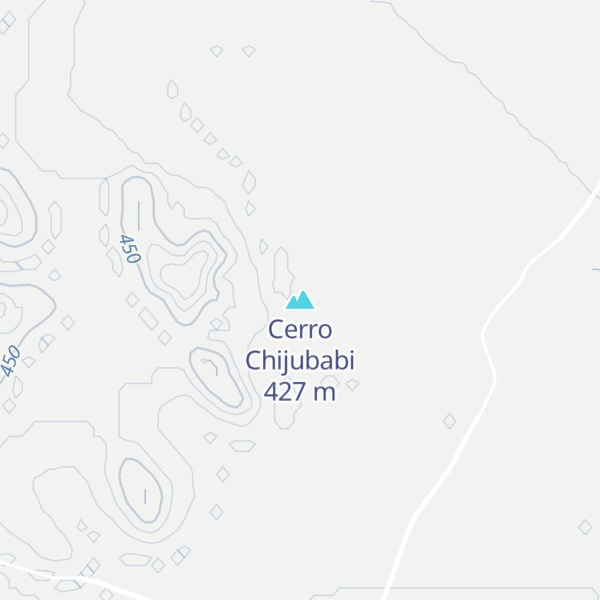 Map of Cerro Chijubabi