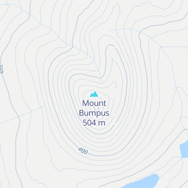 Map of Mount Bumpus