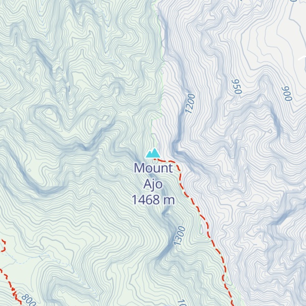 Map of Mount Ajo