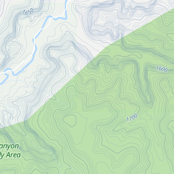 Map of Meeks Cliffs
