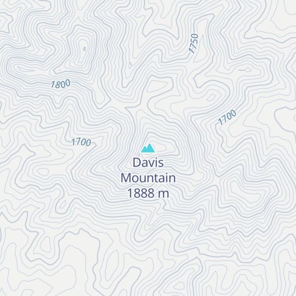 Map of Davis Mountain