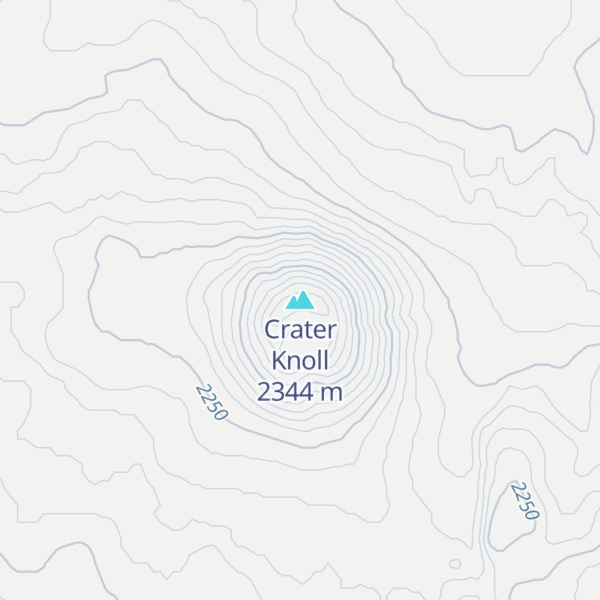 Map of Crater Knoll