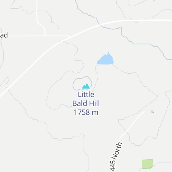 Map of Little Bald Hill