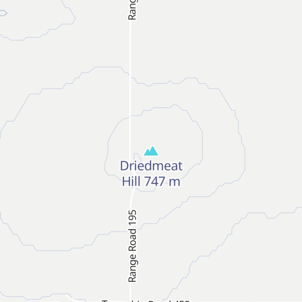 Map of Driedmeat Hill