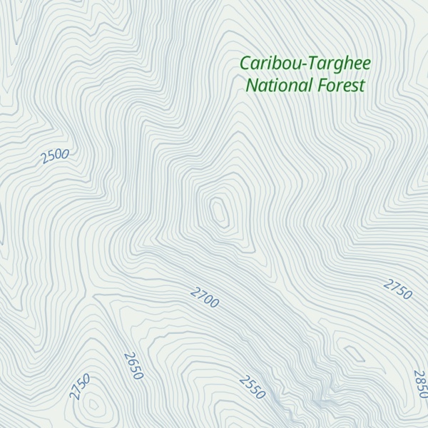 Map of Fritz Peak