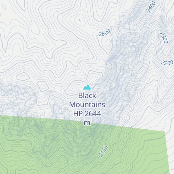 Map of Black Mountains HP