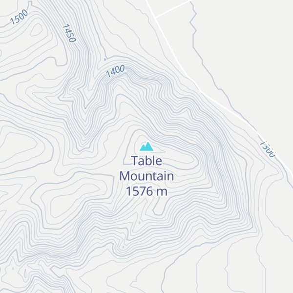 Map of Table Mountain