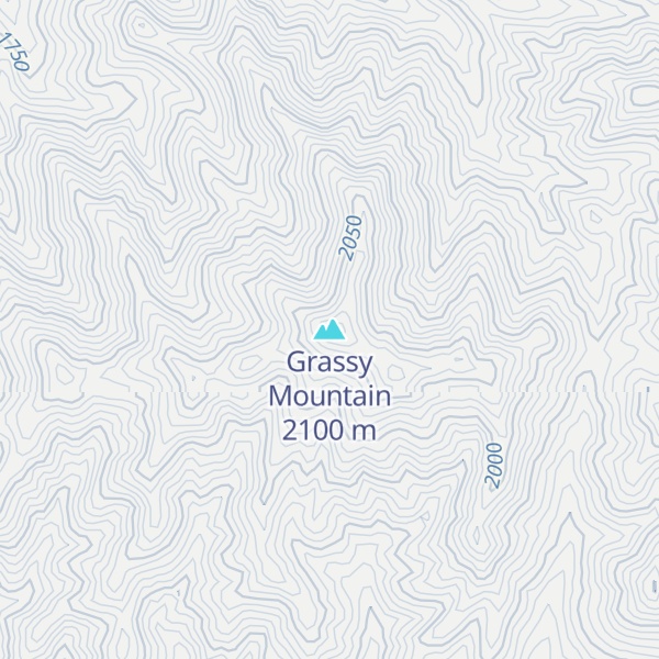 Map of Grassy Mountain