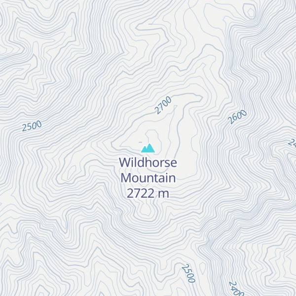 Map of Wildhorse Mountain