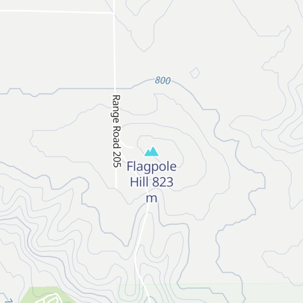 Map of Flagpole Hill