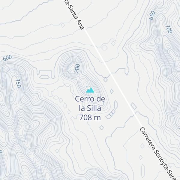 Map of Cerro de la Silla
